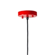 AQ Lighting Cast Iron Grade Vintage Barn Hanging Pendant Lighting in Red