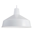 AQ Lighting Cast Iron Grade Vintage Barn Hanging Pendant Lighting in White