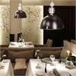 AQ Lighting Large Aluminum Warehouse Barn Hanging Kitchen Pendant Light in Black