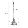 AQ Lighting Aluminum Warehouse Barn Hanging Kitchen Pendant Light in Bronze