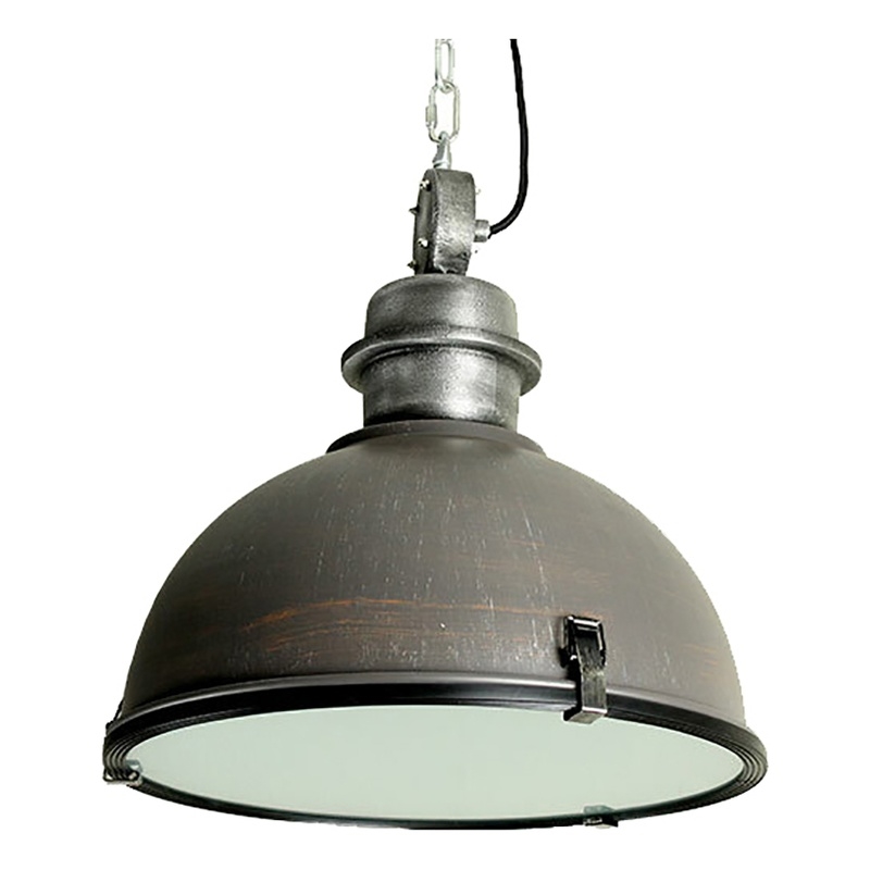 AQ Lighting Aluminum Warehouse Barn Hanging Kitchen Pendant Light in Bronze