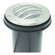 AQ Lighting Metal & Composite Well Light with Curved Grill Cover in Nickel
