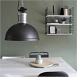 AQ Lighting Aluminum Open Bottom Hanging Pendant Ceiling Light in Black