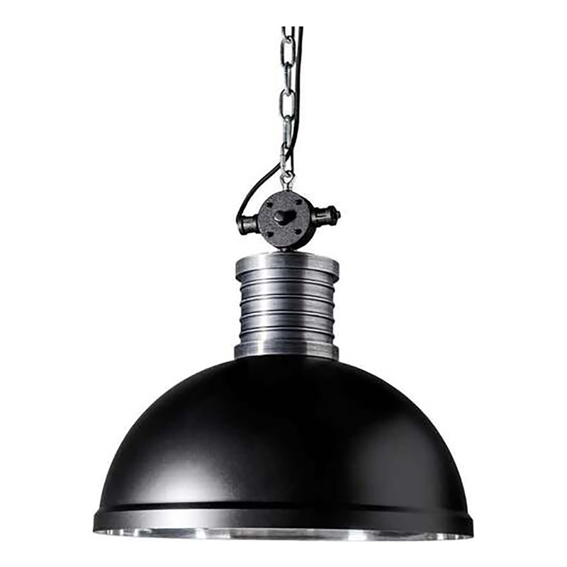 AQ Lighting Aluminum Open Bottom Hanging Pendant Ceiling Light in Black