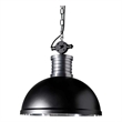 AQ Lighting Aluminum Open Bottom Hanging Pendant Ceiling Light in Black