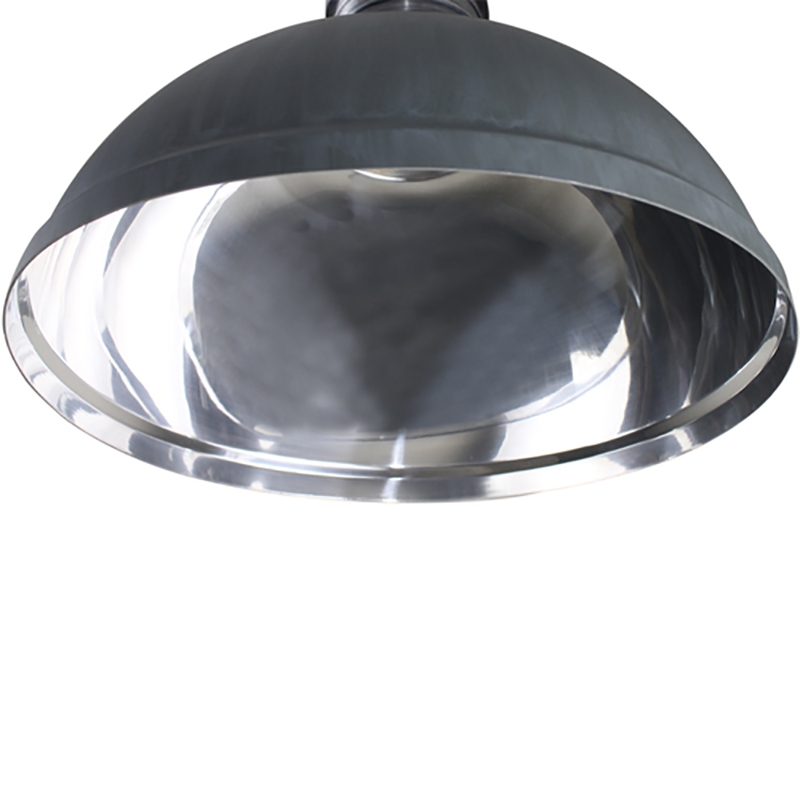 AQ Lighting Aluminum Open Bottom Hanging Pendant Ceiling Light in Gray