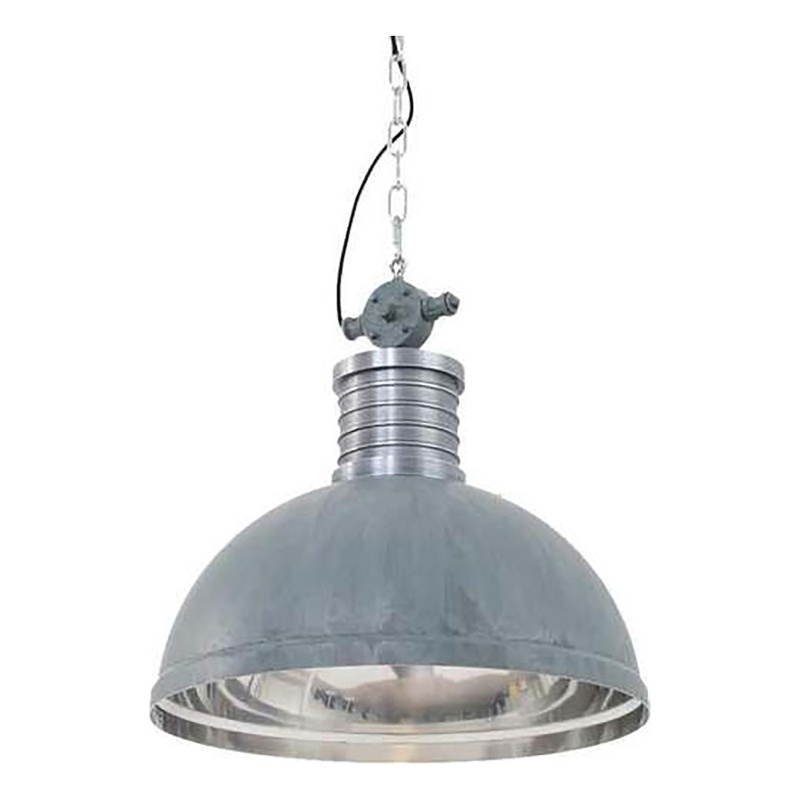 AQ Lighting Aluminum Open Bottom Hanging Pendant Ceiling Light in Gray