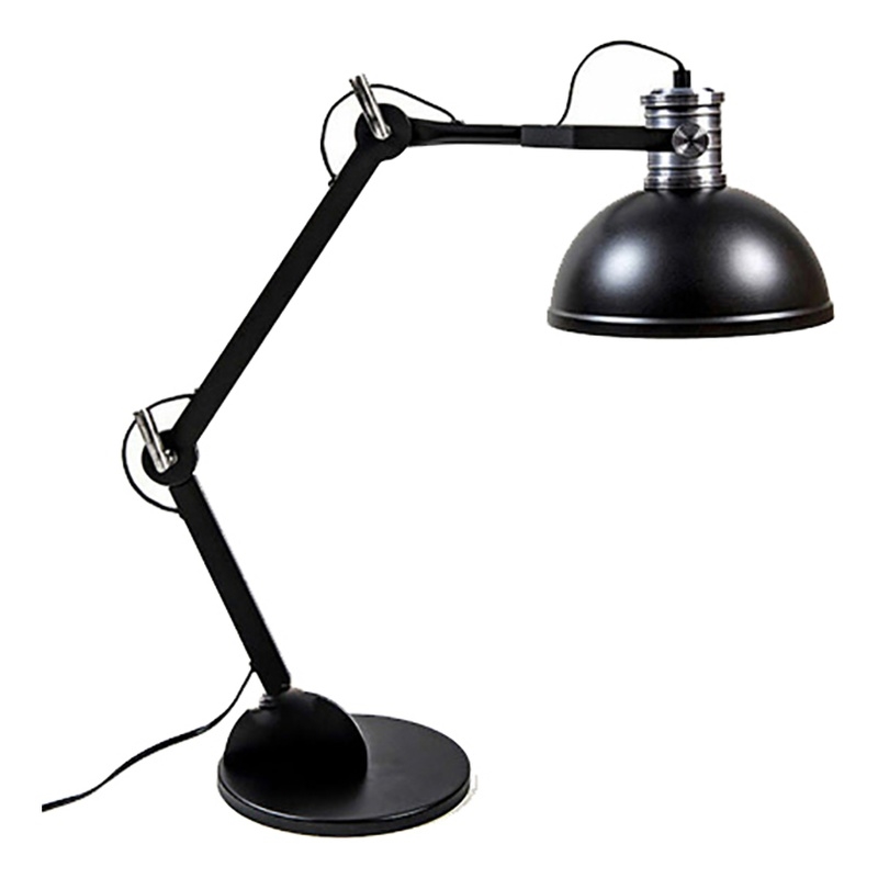 AQ Lighting Aluminum Table Lamp with Adjustable Single Light in Black