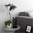 AQ Lighting Aluminum Wall Mounted Tiltable Industrial Lamp in Black