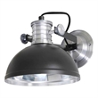 AQ Lighting Aluminum Wall Mounted Tiltable Industrial Lamp in Black