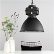 AQ Lighting Large Aluminum Hanging Pendant Kitchen Light in Black
