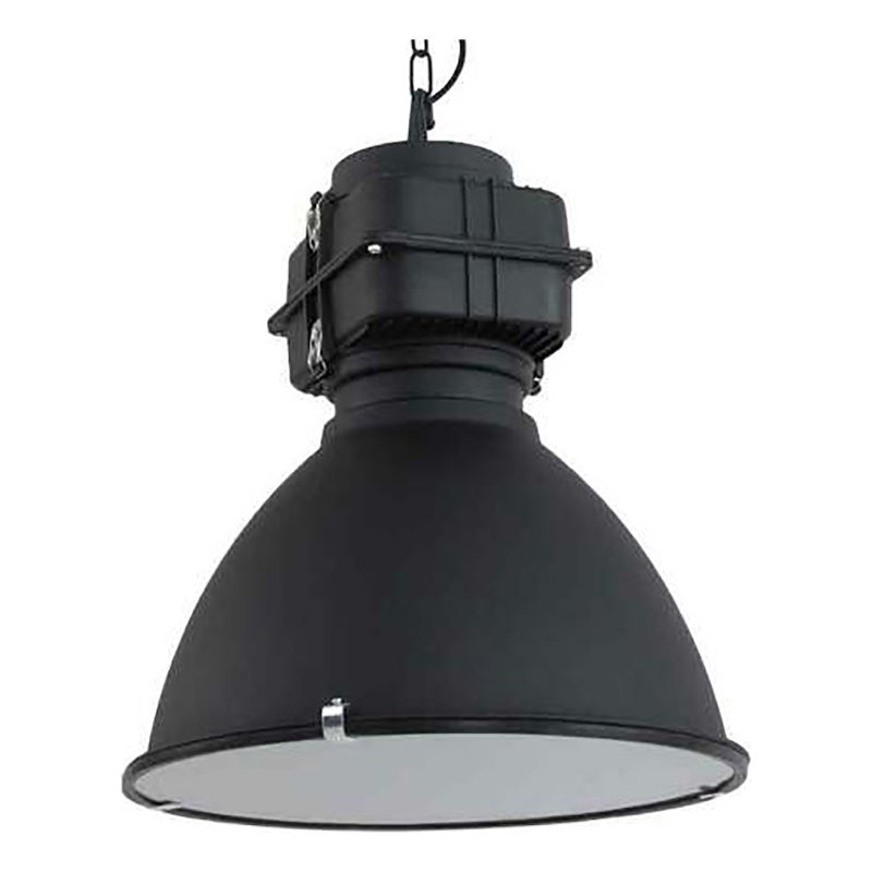 AQ Lighting Large Aluminum Hanging Pendant Kitchen Light in Black