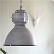 AQ Lighting Large Aluminum Hanging Pendant Kitchen Light in Industrial Gray