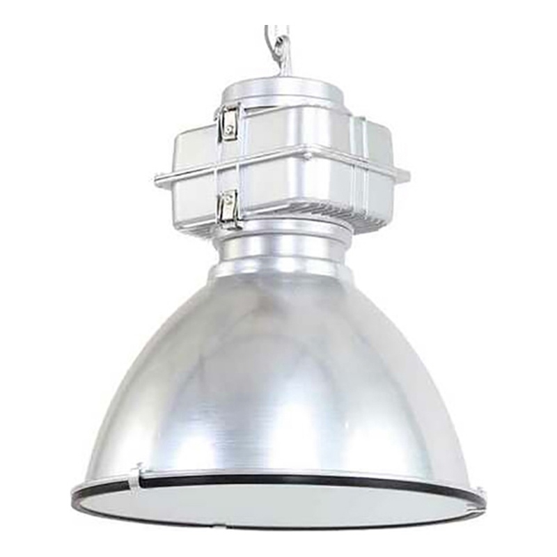 AQ Lighting Large Aluminum Hanging Pendant Kitchen Light in Brushed Silver