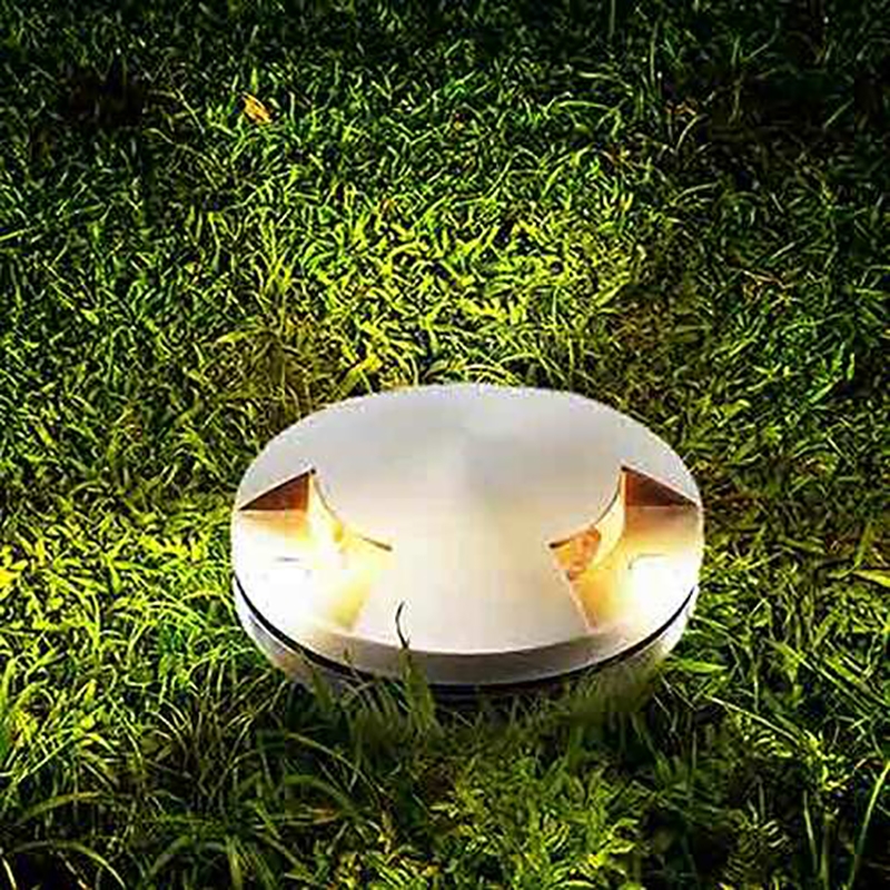 AQ Lighting Metal & Composite Pathway Well Light with Tri-Directional in Nickel