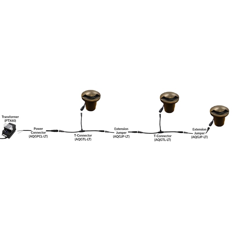 AQ Lighting Metal & Composite Well Light with One Leaf Cover in Bronze