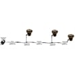 AQ Lighting Metal & Composite Well Light with One Leaf Cover in Bronze