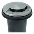 AQ Lighting Metal & Composite Well Light with One Leaf Cover in Satin Nickel