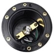 AQ Lighting Metal & Composite Well Light with Open Face Cover in Black