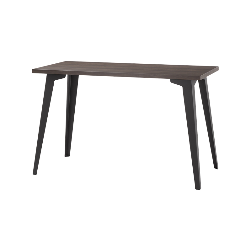 Orison 24x48 Mid Century Modern Metal Desk - Black / Trail Walnut