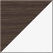 Orison 24x48 Mid Century Modern Metal Desk - Alpine White / Trail Walnut