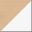 Orison 27x57 Mid Century Modern Metal Desk - Alpine White / Platinum Oak