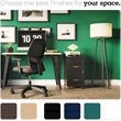 Orison 24x48 Mid Century Modern Metal Desk - Black / Platinum Oak