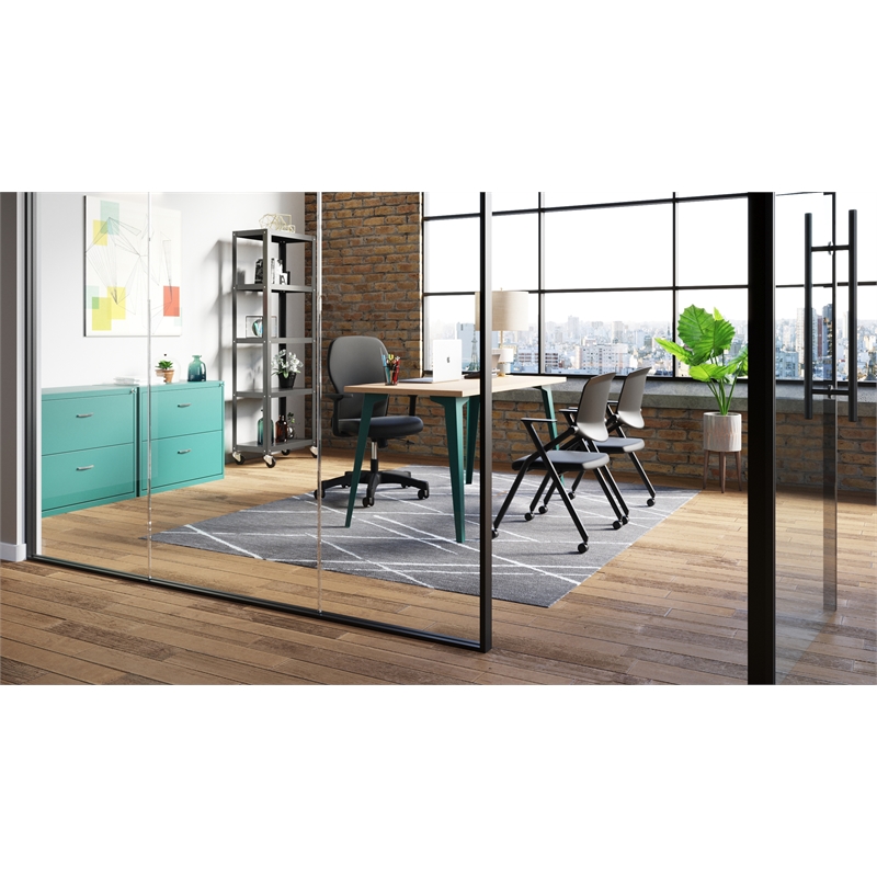Orison Office Set Starter Pack -  Teal / Mesh / Platinum Oak