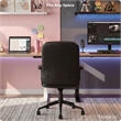 Click365 Transform 1.0 Ergonomic Mid Back Desk Chair Bonded Leather Black