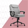 Click365 Transform 1.0 Ergonomic Mid Back Desk Chair Fabric Light Grey