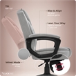 Click365 Transform 1.0 Ergonomic Mid Back Desk Chair Fabric Light Grey