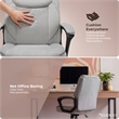 Click365 Transform 1.0 Ergonomic Mid Back Desk Chair Fabric Light Grey