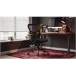 Click365 Flow Mid Back Mesh Office Chair Lumbar Support Extra Padded Seat Black
