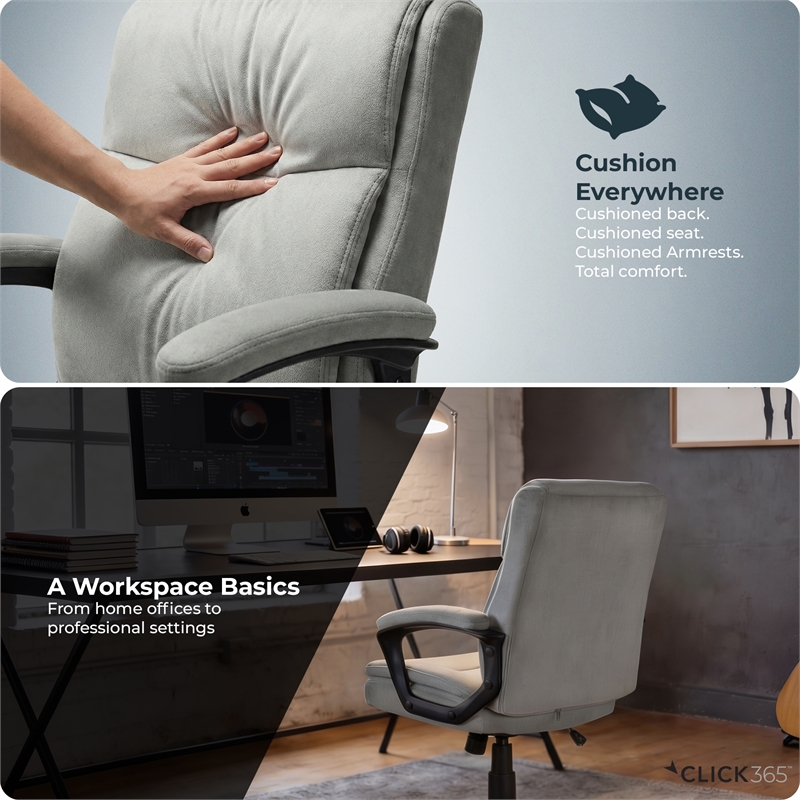 Click365 Transform 2.0 Ergonomic Mid Back Desk Chair Fabric Grey