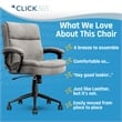 Click365 Transform 2.0 Ergonomic Mid Back Desk Chair Fabric Grey
