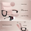 Click365 Transform 2.0 Ergonomic Mid Back Desk Chair Fabric Pink