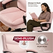 Click365 Transform 2.0 Ergonomic Mid Back Desk Chair Fabric Pink