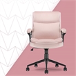 Click365 Transform 2.0 Ergonomic Mid Back Desk Chair Fabric Pink