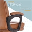 Click365 Classic Executive Office Chair Bonded Leather Cognac