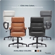 Click365 Classic Executive Office Chair Bonded Leather Black