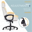 Click365 Classic Big & Tall Executive Office Chair Bonded Leather Light Gray