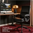 Click365 Classic Comfort Executive Office Chair Bonded Leather Black
