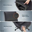 Click365 Classic Comfort Executive Office Chair Bonded Leather Black