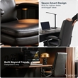 Click365 Classic Comfort Executive Office Chair Bonded Leather Black