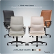 Click365 Classic Comfort Executive Office Chair Bonded Leather Gray
