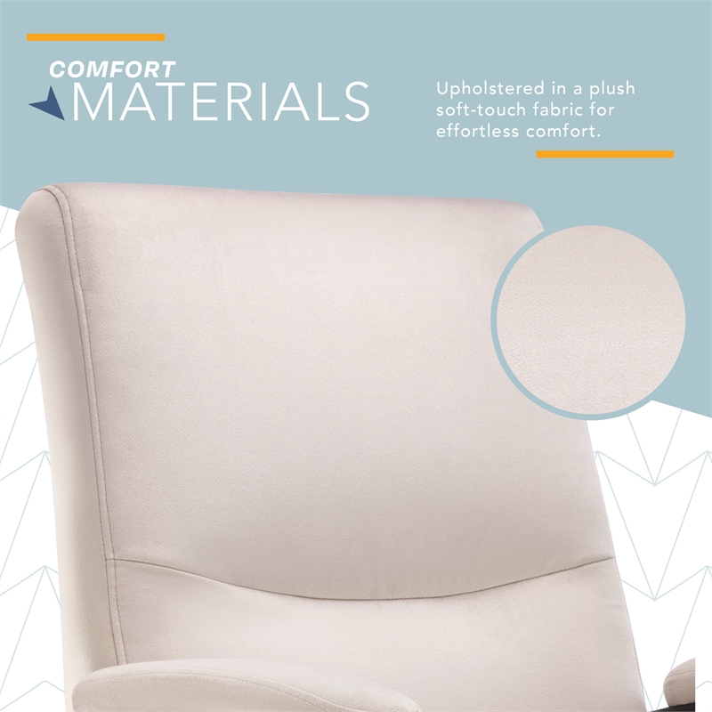 Click365 Classic Comfort Executive Office Chair Bonded Leather Taupe