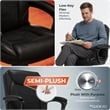 Click365 Transform 1.0 Ergonomic Desk Chair Lumbar Support Bonded Leather Black