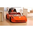 Titi Racer Modern TT Twin Race Car Bed with Remote Control in Red