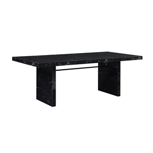 vilo home futura modern faux marble dining table