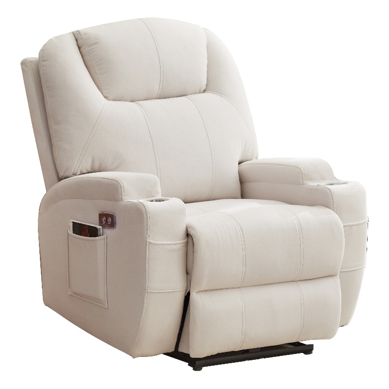 Hybition Power Recliner Chair With Cup Holder Beige LG 1202 BEIGE